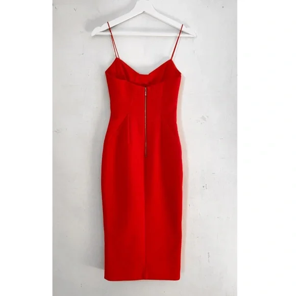 NICHOLAS Red Midi Dress